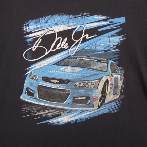 Dale Earnhardt Jr. Shirt Mens 2XL XXL Black Chase Nationwide NASCAR Double Sided - Picture 2 of 9